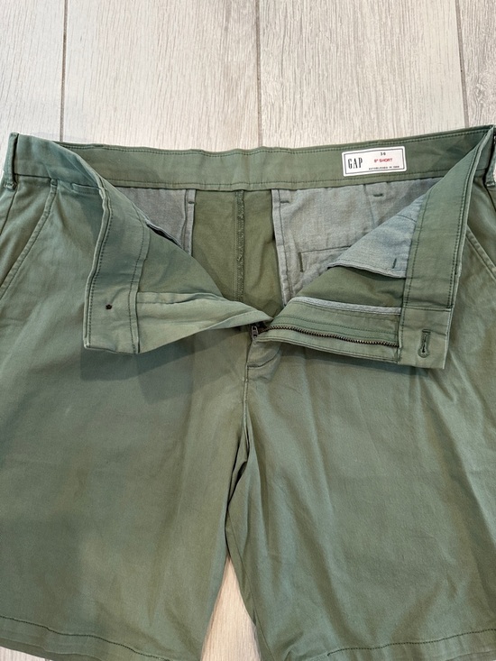 GAP Men's twig Green Flat Front Chino Short. 8 inch inseam. Size 36. - Picture 4 of 10